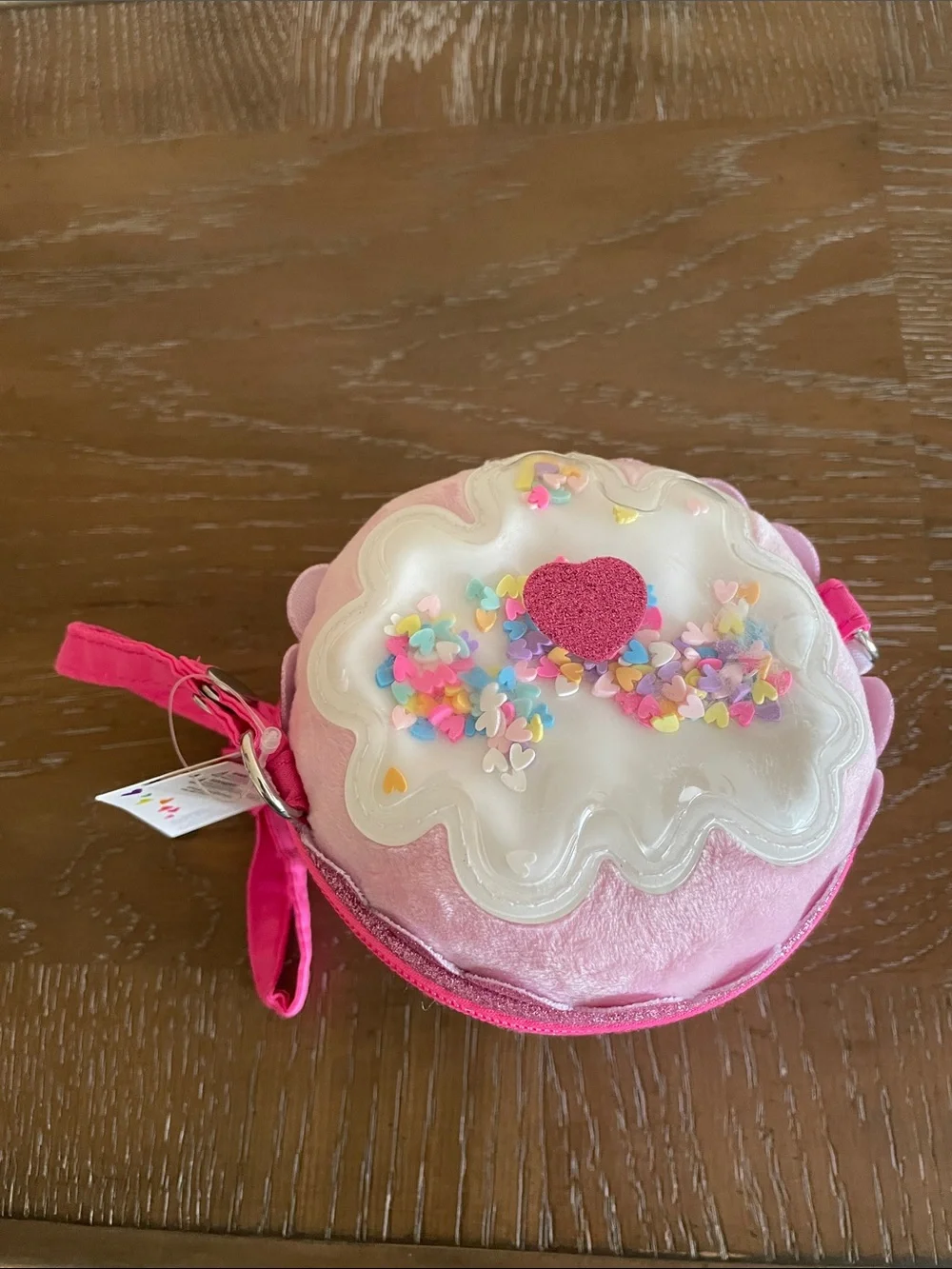 💖 Pick three $15 Claire's Hot Pink Glitter Cupcake Crossbody Purse